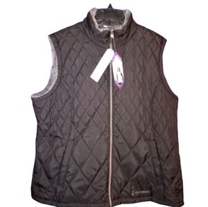 NWT Women's Free Country Black Reversible Vest XXL